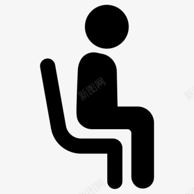 座位椅子人图标