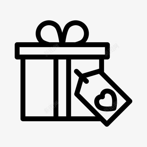 礼物标签圣诞节礼物svg_新图网 https://ixintu.com 礼物 标签 圣诞节 惊喜 圣诞 字形