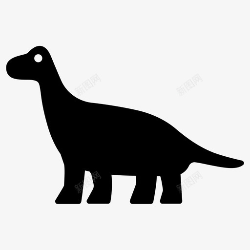 恐龙双龙目食草动物svg_新图网 https://ixintu.com 恐龙 双龙 食草动物 侏罗纪 史前