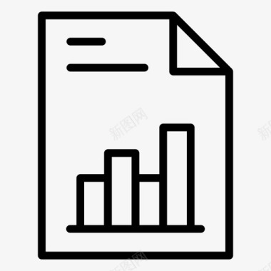 销售图商业报告财务报告图标