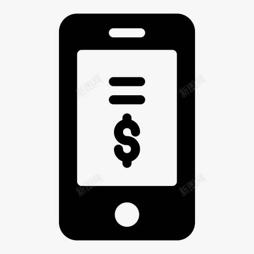 在线支付美元移动svg_新图网 https://ixintu.com 在线支付 美元 移动电话 商业 分析