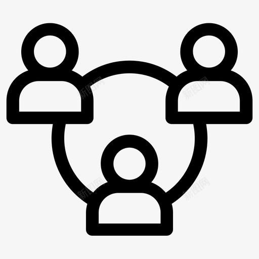 联系群体网络svg_新图网 https://ixintu.com 联系 群体 网络 社交 媒体