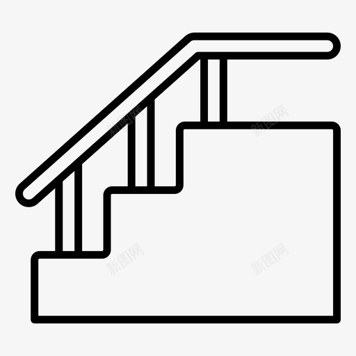 楼梯楼梯间室内和建筑线矢量图标集svg_新图网 https://ixintu.com 图标 室内 建筑 楼梯 楼梯设计手稿 矢量 矢量图