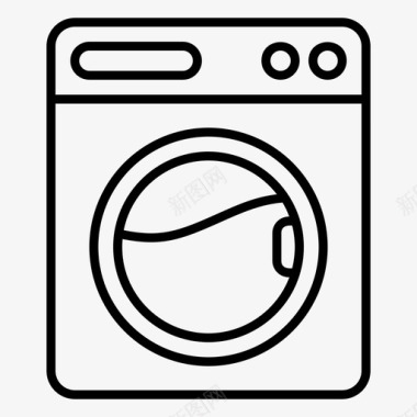 洗衣房洗衣机烘干机图标