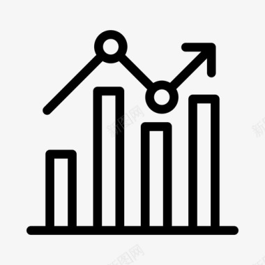 增长图表增加数学统计图标