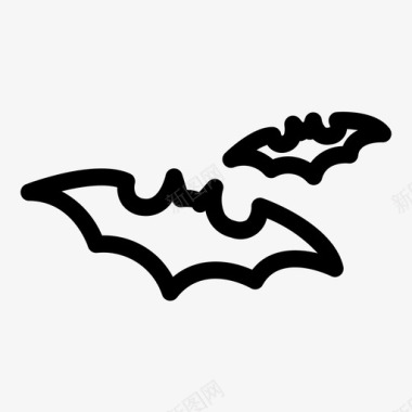 蝙蝠动物生物图标