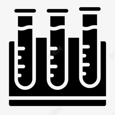 流体样本健康实验室图标