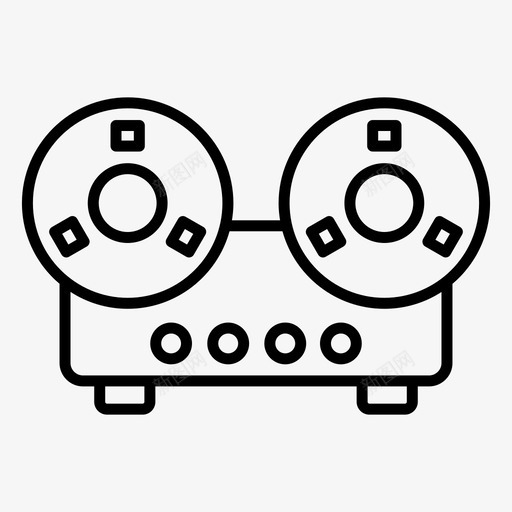 磁带机盒式录音机胶片录像机svg_新图网 https://ixintu.com 磁带机 录音机 盒式 胶片 录像机 电子设备 电器 向量 图标