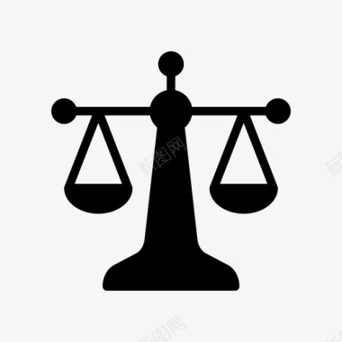 正义尺度平衡法则图标