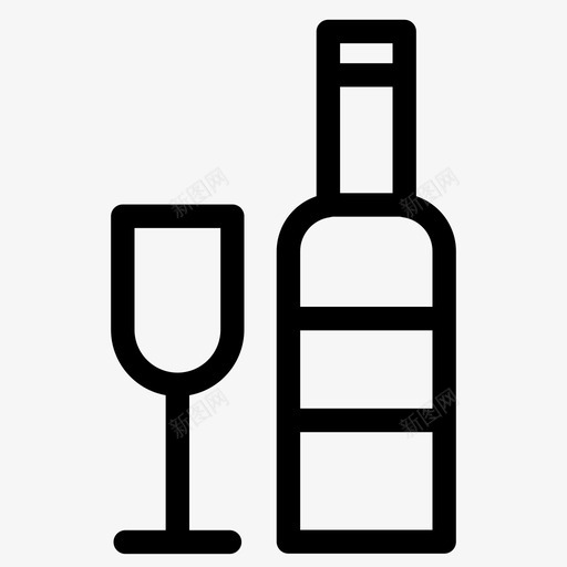 葡萄酒饮料红酒svg_新图网 https://ixintu.com 葡萄酒 饮料 红酒 白酒 酒瓶 设计