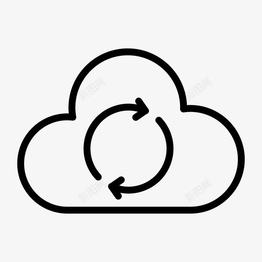 云重新加载备份数据库svg_新图网 https://ixintu.com 重新 加载 备份 数据库 服务器 用户界面 标志 标志符 符号