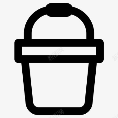 桶油漆桶水桶图标