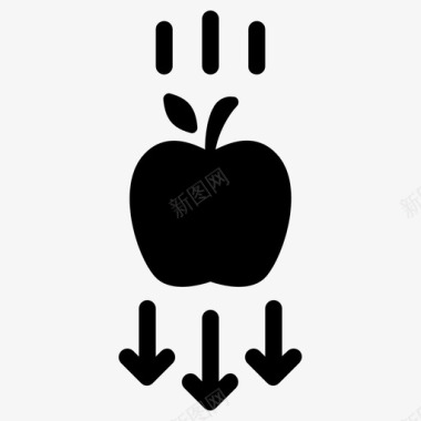 重力苹果坠落图标