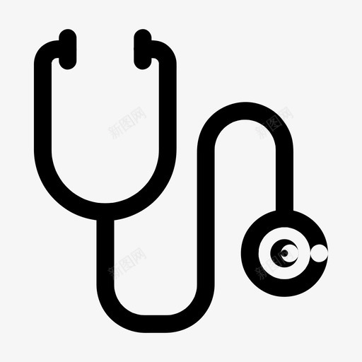 听诊器医生医学院svg_新图网 https://ixintu.com 医生 听诊器 医学院