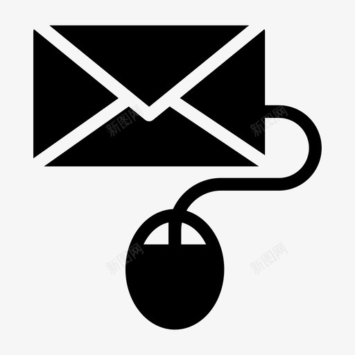 在线电子邮件收件箱邮件svg_新图网 https://ixintu.com 在线 电子邮件 收件箱 邮件 鼠标 数字 营销 字形