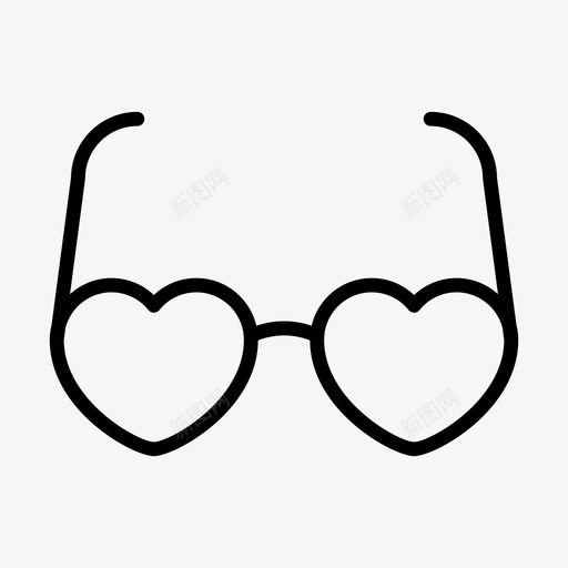 爱情眼镜护目镜心svg_新图网 https://ixintu.com 爱情 眼镜 浪漫 护目镜 心喜 喜欢 线雕文