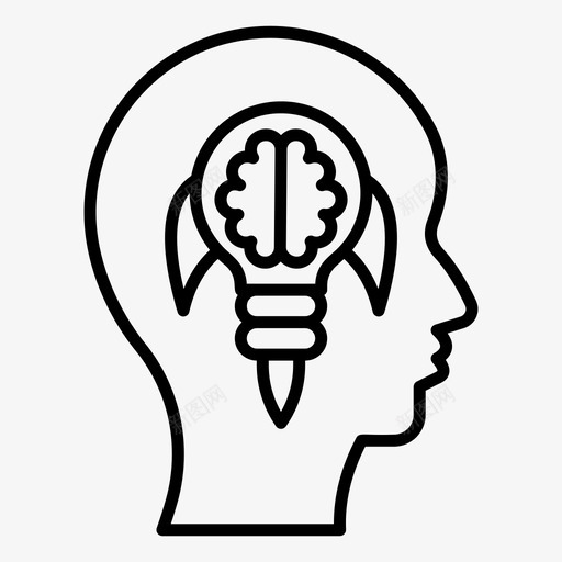 创新大脑的想法创造性的大脑svg_新图网 https://ixintu.com 思维 大脑 想法 创造 创造性 性的 创新 过程 向量 图标