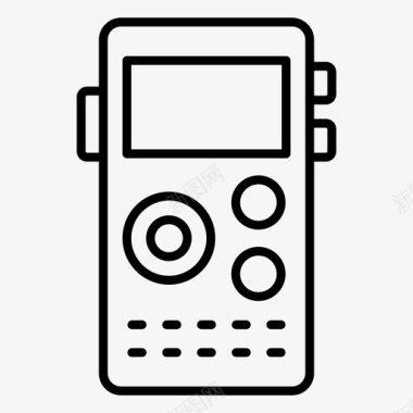 录音机通话录音机语音存储图标