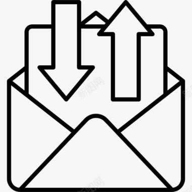 电子邮件传输数据传输电子邮件发送图标