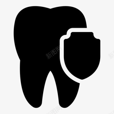 保护牙齿牙齿口腔图标