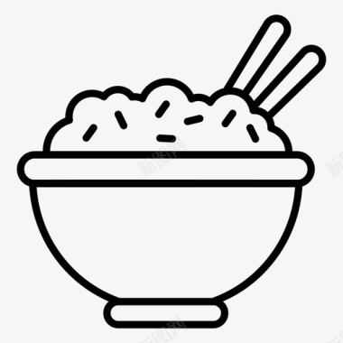 米饭熟饭料理图标