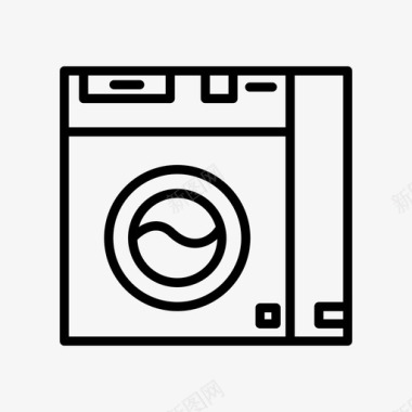 洗衣机家电家用电器图标