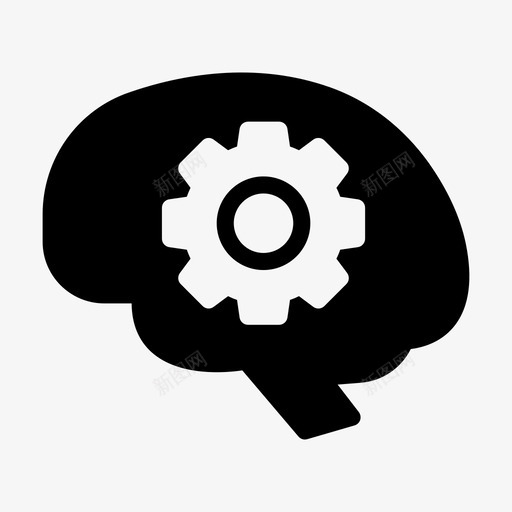 大脑设置创意头脑svg_新图网 https://ixintu.com 大脑 设置 头脑 创意 想法 创新 业务管理 字形