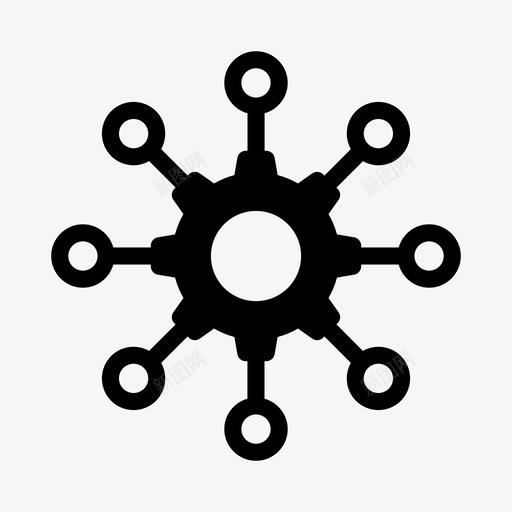 设置共享连接开发svg_新图网 https://ixintu.com 设置 共享 开发 连接 进度 自定义 线图 图示
