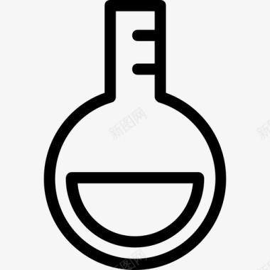 烧瓶化学品锥形瓶图标