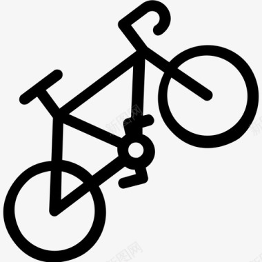 自行车自行车比赛交通工具图标