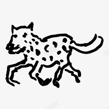 豹子动物猫图标