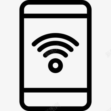 移动wifi互联网智能手机图标
