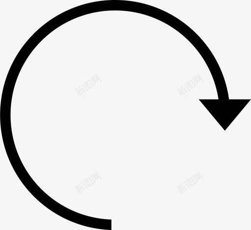 顺时针方向clockwise5svg_新图网 https://ixintu.com 顺时针 方向