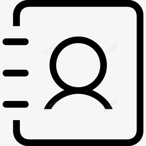 通讯录11svg_新图网 https://ixintu.com 通讯录