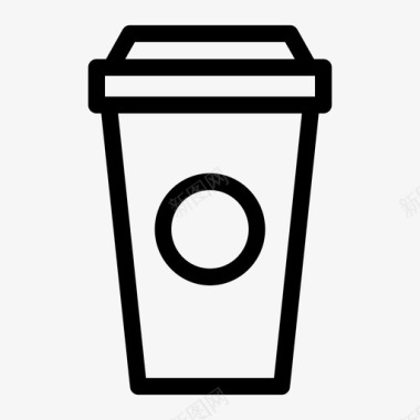 咖啡咖啡圈杯子图标