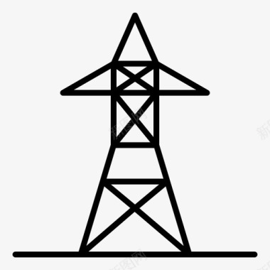 能量塔电流传输电塔图标