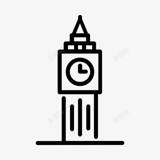 伦敦大本钟建筑城市svg_新图网 https://ixintu.com 伦敦 大本 钟伦敦 钟建筑 建筑 城市旅游 医疗