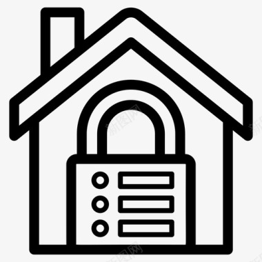 房屋安全家庭保险房屋保险图标
