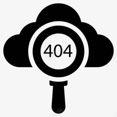 云错误云404搜索云计算驱动图标
