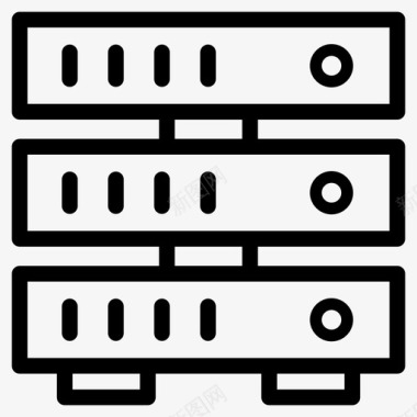 数据服务器数据管理数据存储图标