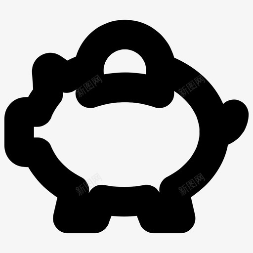 储蓄银行钱svg_新图网 https://ixintu.com 储蓄银行 钱小猪 小猪 储蓄所 有大 小的 基本 图标