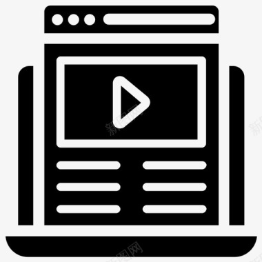 视频内容在线视频视频教程图标