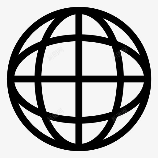 网站全球链接svg_新图网 https://ixintu.com 网站 全球 链接 世界 名片 图标 第二