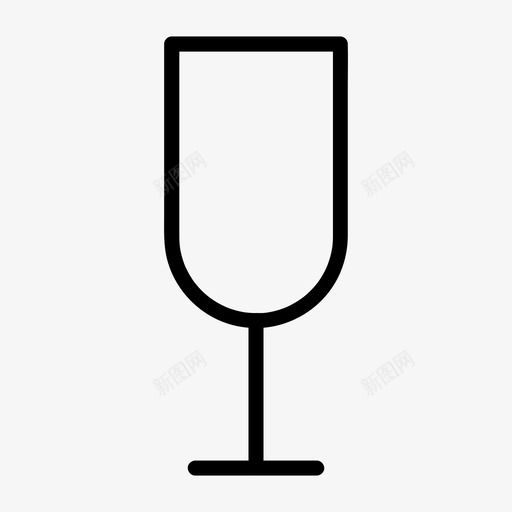香槟酒杯酒类饮料svg_新图网 https://ixintu.com 香槟 香槟酒 酒杯 酒类 饮料 葡萄酒 各种 尺寸 基本 图标