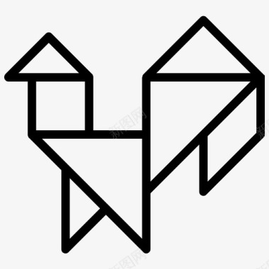 公鸡七巧板动物游戏图标