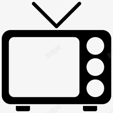 电视监视器旧电视图标