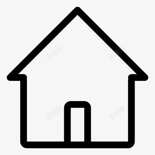 住宅建筑住宅按钮svg_新图网 https://ixintu.com 住宅 建筑 按钮 名片 图标 第二
