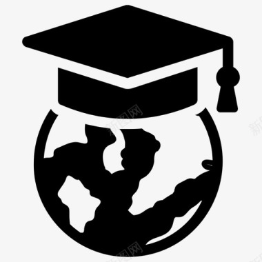 在线文凭在线学习全球教育图标