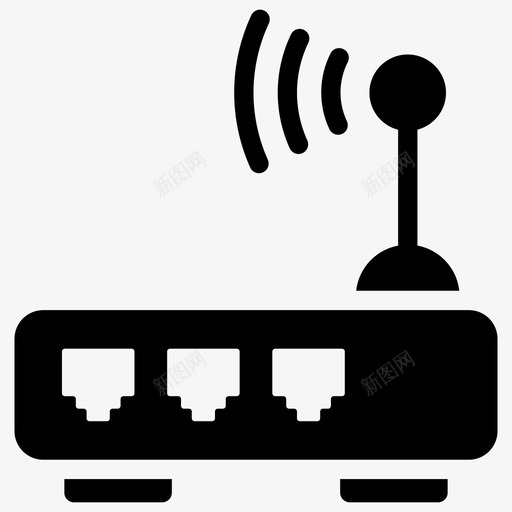 wifi路由器宽带调制解调器互联网设备svg_新图网 https://ixintu.com 路由器 宽带 调制解调器 互联网 设备 网络 无线 通信 相关 字形 集合