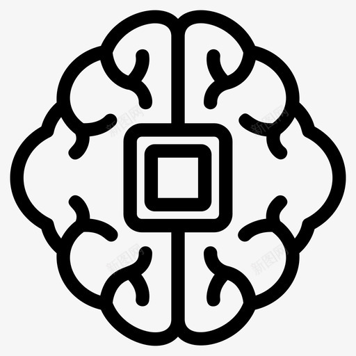 人工智能深度学习机器学习svg_新图网 https://ixintu.com 人工智能 学习 深度 学习机 机器 芯片 自动化 神经网络 数据 科学技术 线图